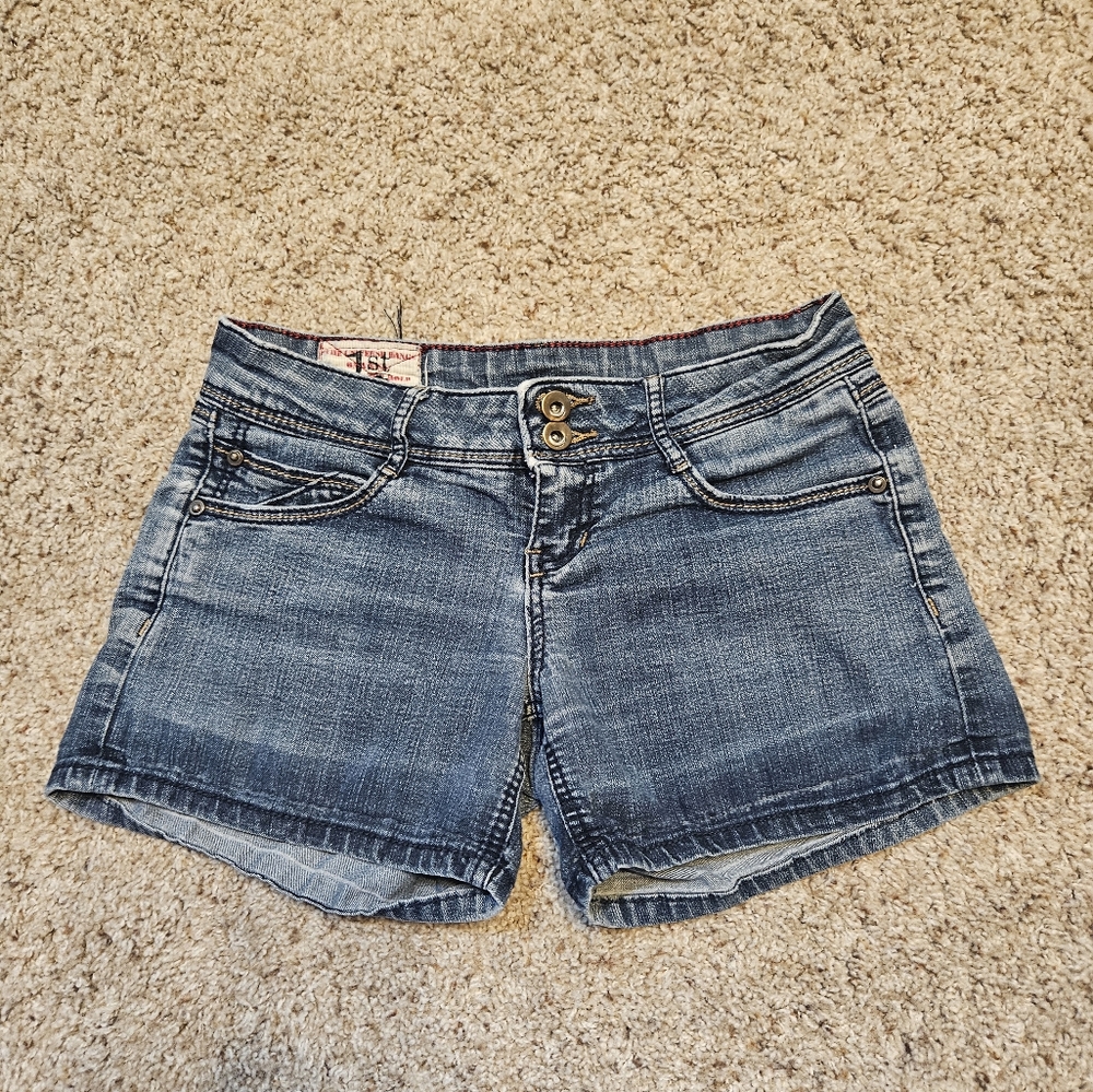 Juniors Blue Denim Shorts